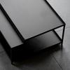 Mesa de té de hierro forjado de estilo japonés Shore Hall, sala de estar, pequeña ventana abierta, mesa de té de burbujas secas de hierro puro hecha a mano, mesa Kang