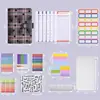 Planificador Financiero de Cuadros de Estrellas, Hojas Sueltas, Color Macarrón, con Páginas Interiores Categorizadas, Carpeta para Efectivo, Cuaderno de Regalo, Al por Mayor en Stock
