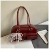 Bolsa Boston Simples de Nicho Coreana para Axila Feminina Nova Bolsa de Ombro Retro de Alta Qualidade Bolsa para Trabalho e Deslocamento