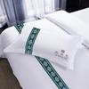 Lino de Hotel Cinco Estrellas Especial Algodón Puro Sábanas Cubre Edredón Ropa de Cama Ropa de Cama para Bed and Breakfast Juego Blanco de Cuatro Piezas Venta al por Mayor