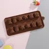 Em estoque forma de bolo transfronteiriça multiestilo silicone forma de chocolate amor animal forma de assar fácil de desenformar