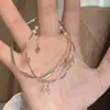 Pulseiras Empilháveis com um Estilo Único~ Pulseira Minimalista Cauda de Peixe com uma Estética de Nicho, Nova Pulseira Torcida Estilo Chinês, Simples e na Moda