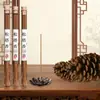 Incenso purificador tradicional estilo chinês de pinha natural, de longa duração para uso em casa, ambientes internos e escritório, fragrância leve, decoração de porta-incenso eliminador de odores