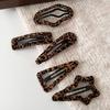 Horquilla de Leopardo Otoño e Invierno Estilo Nuevo para Mujer Elegante Clip bb Horquilla Grande para Flequillo Lateral Trasero Clip para la Cabeza Tocado