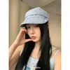 Boina a Cuadros Coreana 2026 Nueva para Mujer, Gorra de Periodista Retro Francesa, Gorra de Pico Estilo Británico, Moda de Verano al por Mayor