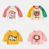 Camiseta de manga larga para bebé, top para bebé, camiseta básica de otoño para niños, ropa de primavera y otoño para niños, ropa para niñas, conjunto de otoño para recién nacidos