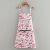 Delantal Publicitario de Verano sin Mangas con Logo Impreso, Delantal Impermeable de Colgar en el Cuello para Cocina Casera, Elegante Delantal de Trabajo