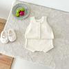 Traje de punto Ins estilo europeo y americano para bebés niños y niñas Chaleco de otoño Pantalones tipo pan Ropa estilo western Conjunto de dos piezas