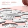 Teclado Bluetooth Adecuado para iPad Teléfono Móvil Tableta Carga Mágica Oficina Portátil Inalámbrico Teclado de Tapa Redonda y Set de Ratón