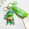Llavero de Tortugas Ninja Mutantes Adolescentes Transfronterizo de Dibujos Animados Colgante de Bolsa de Silicona Llavero de Coche Máquina de Garra Pequeño Regalo