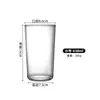 Taza de Vidrio de Gran Capacidad para Verano, Transparente Resistente al Calor de Vidrio de Borosilicato, Taza para Té de Frutas Limón, Taza para Bebidas de Café Jugo