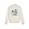 Sudadera Redonda de Terciopelo para Mujer, Estilo Perezoso Otoño e Invierno Chica Popular Estampado de Perro Diseño Holgado Sudadera Versátil