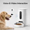 Comedero Inteligente WiFi para Mascotas 4L Dispensador Automático de Comida para Perros y Gatos con Control por App, Temporizador y Grabación de Voz
