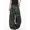 Tendencia de comercio transfronterizo sensación original holgados OV camuflaje hip-hop estilo americano diseño de pantalones largos ropa de trabajo pantalones casuales de pierna ancha hombres