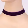 Collar corto europeo y americano Negro 2.0cm moda Cadena joker para clavícula collar de terciopelo de temperamento fabricantes al por mayor