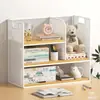 Prateleira de armazenamento para mesa de escritório estante de mesa prateleira de mesa pequena multicamadas porta-copos simples prateleira de armazenamento de livros para dormitório