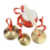 Adereços de Performance Três e Meio, Gongs e Tambores, Pratos de Cobre, Pratos para Adultos, Pratos Pequenos, Pratos Brilhantes, Brinquedos de Jardim de Infância, Pratos, Pratos de Tambor de Cintura