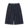 Ropa Vintage Verano 2025 Tendencia Retro Americana Color Original Mezclilla Casual Pantalones Cortos Cropped para Hombre