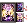 One Piece Ojo Desnudo 3D Estereoscópico Rejilla Gradiente Mascota Colgante de Pared Decorativo Serie de Dibujos Animados Montado en Marco de Madera Maciza Punto