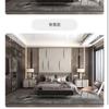 Pared de Fondo Minimalista para Dormitorio y Sala de Estar, Panel de Fondo para TV, Talla de Madera Irregular de Lujo Ligero, Decoración de Cabecera Tridimensional Finamente Tallada