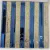Mosaicos de Vidro em Tiras Verticais, Tiras Longas de Espelho, Tiras de Mosaico de Vidro com Borda, Fábrica de Tiras Longas de Azulejo