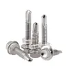 En Stock Tornillos Autorroscantes de Acero Inoxidable 304 Din7985 St4.2~St6.3 Tornillos Autorroscantes con Arandela Hexagonal