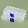 Caja de Embalaje de Plástico PP de 4 Compartimentos Herramientas de Ferretería Cuentas Anzuelos de Pesca Tornillos Piezas Caja de Almacenamiento Caja de Clasificación de Acabado Venta al por Mayor