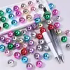 Cuentas Redondas de Acrílico Galvanizado Color Dorado y Plateado que Conservan el Color y No se Desvanecen, Cuentas Sueltas para Pulseras, Collares, Accesorios de Joyería Hechos a Mano DIY al por Mayor