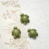 Cuentas con Forma de Tortuga Marina de Venta Caliente Transfronterizas, Cuentas Cerámicas Vintage de Agujero Recto, Pulsera DIY, Collar, Colgante, Accesorios de Joyería