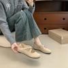 Zapatos de Ballet Retro con Aumento Interior para Mujer 2025 Nuevos Populares con Correa Cruzada de Moda Punta Redonda Zapatos Mary Jane
