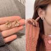S925 Prata Agulha Luz Luxo Arco Guirlanda Brincos Coreano Elegante Internet Celebridade Brincos Femininos 2022 Novos Brincos Da Moda