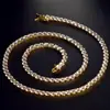 Auténtico Pulsera Collar Tenis de Cobre con Circonita 5A Microincrustada 3mm4mm5mm Tenis Bra