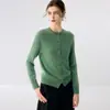 Suéter de cashmere leve e macio com capuz e trança para mulheres, pulôver de corte solto para outono e inverno