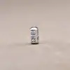 Accesorios de plata de ley S925 Yiluya seguros y de la suerte Cuentas con la palabra Lucky para pulsera de cuerda trenzada hecha a mano DIY cuentas sueltas