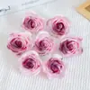 Jabón Rosa Degradado Azul Hielo Triturado de Cinco Capas Cabeza de Flor del Día de San Valentín Floristería al por Mayor Fabricación de Ramos Regalo DIY Paquete de Caja