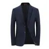Chaqueta de Traje de Negocios para Hombre Estilo Coreano Casual Color Sólido Traje Manga Larga Chaqueta de Pana Ropa de Otoño para Hombre