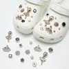 Amuletos para Zapatos Croc, Accesorios para Mujer, Clips para Zapatos DIY, Decoraciones 3D con Pedrería, Clips Desmontables, Estilo de Moda de Influencers