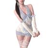 Lingerie Sexy para Mulheres, Traje de Empregada Sedutor e Brincalhão com Apelo Fofo e de Desejo Puro, Apresentando Laços Sexys