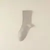 Calcetines de Algodón para Hombre, Antiolor, Calcetines de Media Pantorrilla para Otoño e Invierno, Antibacterianos, Sin Costuras, Calcetines Largos Básicos Versátiles Casuales, Calcetines Sueltos al Tobillo para Hombre al por Mayor