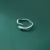Anillo de Textura Lisa con Forma de Serpiente para Mujer, Moderno, Sencillo, Diseño de Nicho, Anillo Animal Abierto Ajustable al por Mayor