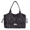 Bolso de hombro tote de gran capacidad versátil de moda nuevo 2026 transfronterizo para mujer, estampado de leopardo, tendencia niche