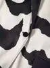 Elegante y moderno blazer de manga larga con solapa y estampado animal, nuevo modelo transfronterizo otoño 2026