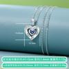 Pendientes de plata de ley S925 con forma de corazón y hojas de mil colores con colgante de circonita, ideales para el comercio exterior de AliExpress.