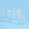 Cubo de plástico transparente de 1.2 L cubo de embalaje para té de leche de cangrejo de río cubo de almacenamiento sellado a prueba de humedad para snacks liofilizados venta al por mayor