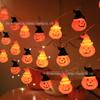 Chapéu Pontudo de LED Abóbora Atmosfera de Halloween Festa Sala Quarto Luz Decorativa Luz de Atmosfera LED Venda Quente Transfronteiriça