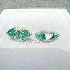 Venta al por mayor del fabricante de piedras sueltas de Moissanita, forma marquesa, colores azul-verde natural y azul marino, 0.5-3 quilates, en stock, se puede combinar con Gra