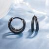 Nuevos pendientes Zorro Negro Weihua para mujer, nicho, lujo ligero, personalidad negra, pendientes de aro, exquisitos, modernos, a la moda, para combinar