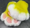 Garras de Animal de Fursuit Felpa Terminada Piel Terminada Disfraz de Animal Colorido Garras