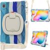 Para Samsung Tab S6lite 10.4 P610 silicona a prueba de caídas soporte todo incluido funda protectora para niños de mano