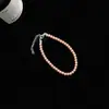 Pulseira de Pérolas de Vidro de Alta Qualidade para Mulheres, Luxo Leve, Nicho, Simples, Exquisite, Estilo Frio, Novo Acessório Versátil